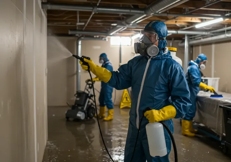 Basement Sanitization and Antimicrobial Treatment process in Zuni Pueblo, NM