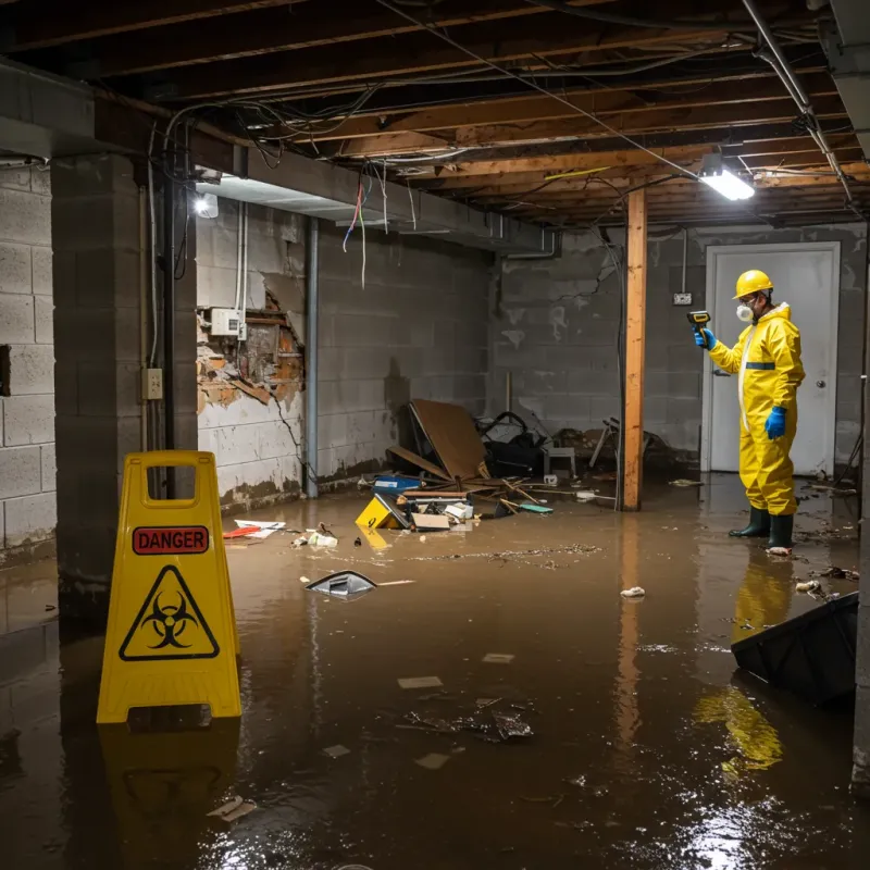 Flooded Basement Electrical Hazard in Zuni Pueblo, NM Property